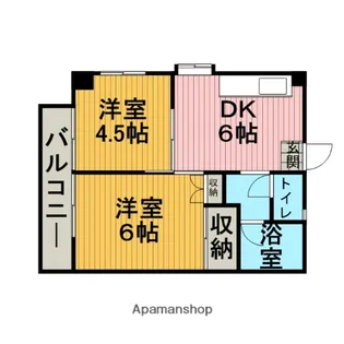 パルハイム【202号室】の間取り
