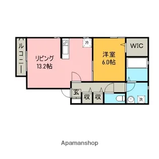グリンドエル【1階】の間取り