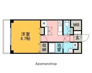 サーティーフォービル【8階】の間取り