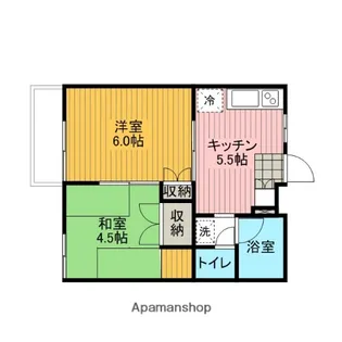 ベルシオンB【1階】の間取り
