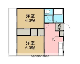 パティオM【202号室】の間取り