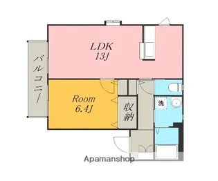 フレグランスE Ⅱ【2階】の間取り