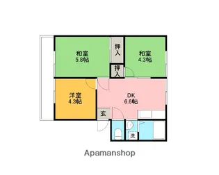 グリーンハイツ【2階】の間取り