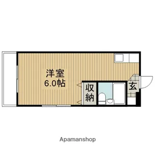 ハイツ松風【205号室】の間取り