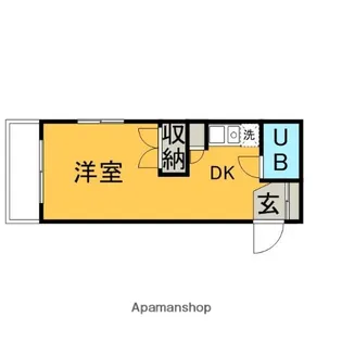 1Rの間取り画像