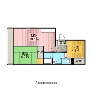 相武台スカイパレス【204号室】の間取り