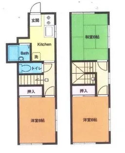 神奈川県座間市相武台4丁目【テラスハウス】の間取り