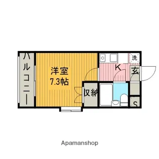 ジュネパレス相模原07【304号室】の間取り