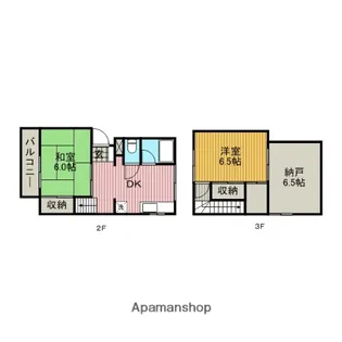 メゾンポレスタ【2階】の間取り
