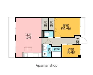 ライオンズマンション相模台【104号室】の間取り
