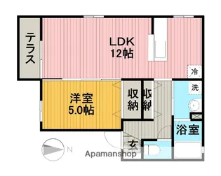CASAフェリーチェ【1階】の間取り