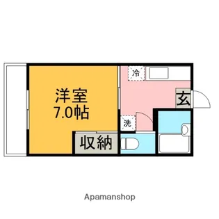 ベルメゾン大野【2階】の間取り