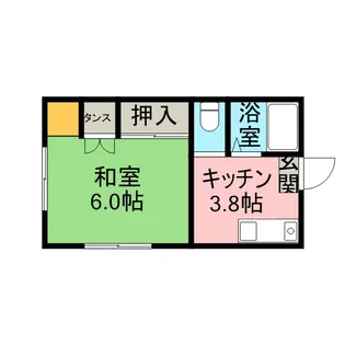 イワミハイツ【203号室】の間取り