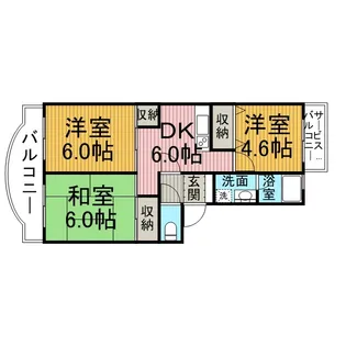 ガーデンハイム大和【4階】の間取り