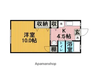 コーポ樋口【102号室】の間取り