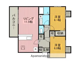 アネックスⅢ【1階】の間取り