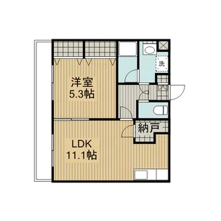 ラ・ボヌール【0102号室】の間取り