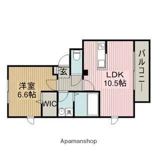 三幸Rレジデンス【3階】の間取り