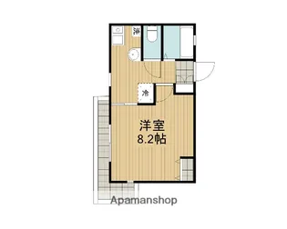 リバレッジSUN【301号室】の間取り