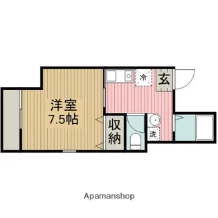 OFFICE AMBER【201号室】の間取り