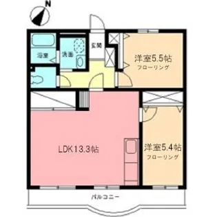 コート・グランシャリオ【402号室】の間取り