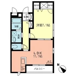 グリーンヒル橋本F【2階】の間取り