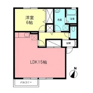 サンハイツ【203号室】の間取り