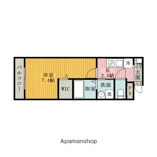 グランコモド小田急相模原【2階】の間取り