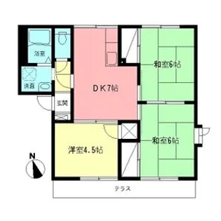 メゾンタカ【1階】の間取り