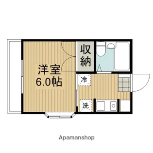 コーワ北里【203号室】の間取り