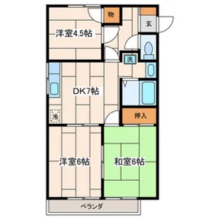 神奈川県大和市南林間8丁目【アパート】の間取り