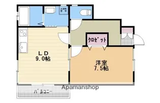 サクラーレ若松【101号室】の間取り