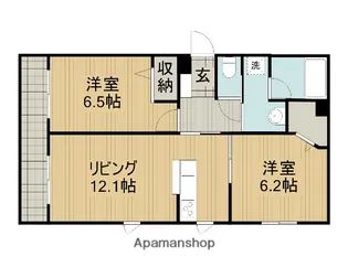 プレミアスB【1階】の間取り