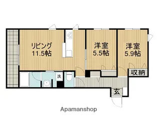 プレミアスB【2階】の間取り
