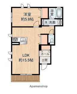 ゆずりは【1階】の間取り