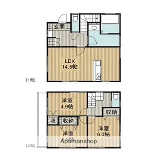 神奈川県相模原市中央区東淵野辺5丁目【一戸建】の間取り