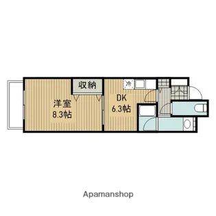 ジュイール鵜ノ森 東棟【302号室】の間取り