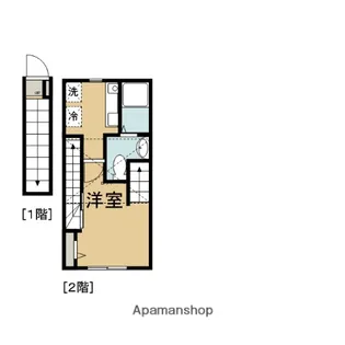 ピースフロー淵野辺【2階】の間取り