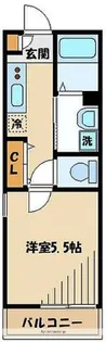 フルセイル古淵【201号室】の間取り