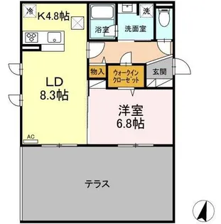 GRACE COURT YAMATO【1階】の間取り