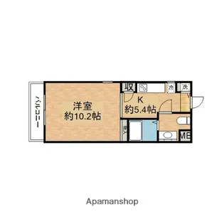 グレイシャスハシモト【3階】の間取り