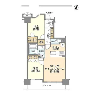 エム・ブランド相模大野【6階】の間取り