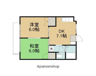 サマックスリビエールA【202号室】の間取り