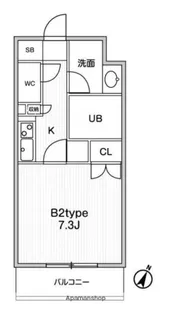 JMF RESIDENCE 町田【6階】の間取り