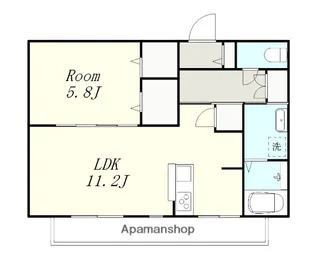 神奈川県相模原市南区松が枝町【アパート】の間取り