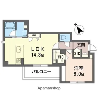 マイランド橋本【3階】の間取り
