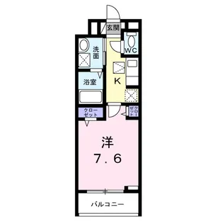 リバーバッグ Ⅱ【1階】の間取り