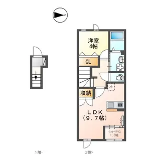 ホライズン(HORIZON )【2階】の間取り
