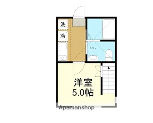 ココペリ北里【1階】の間取り