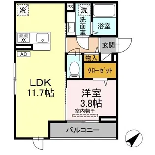 シンシアタワー【3階】の間取り